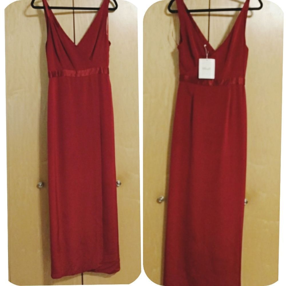 Diane von FurstenbergRed Asymmetric Side - Picture 2 of 10